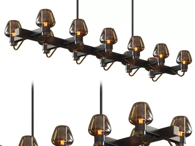 MONTALEMBERT LINEAR CHANDELIER 3D model