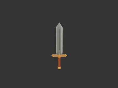 10 Stylized Swords  Low Poly Weapons for Games Low-poly 3D model
