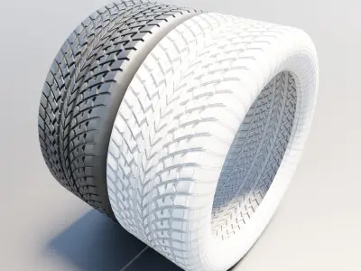Black tire 3D model