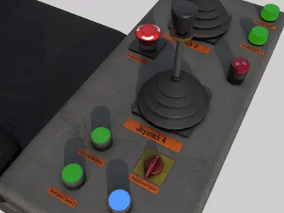 Crane Console Low-poly 3D model