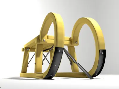 Sled - type 3 3D model