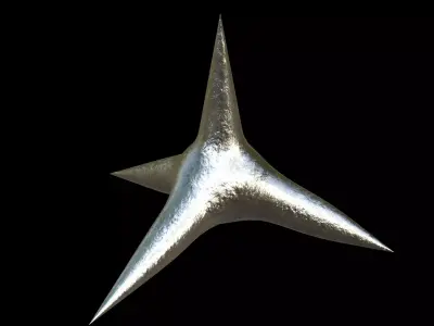 Caltrop Series 01 PBR 4K Free 3D model