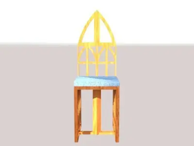 Gothic Chair Free 3D model