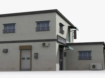Japanese House x1 Low-poly 3D model