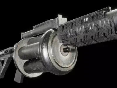 Grenade Launcher 3D model 4