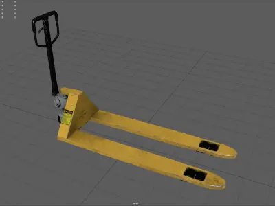 Hand Pallet Truck Low-poly 3D model get