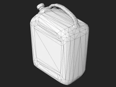 Plastic Gas Can Low-poly 3D model