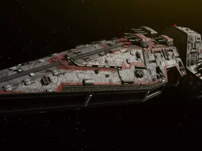 Destiny Class Destroyer 3D model
