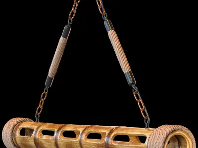 Bamboo chandelier 3D model