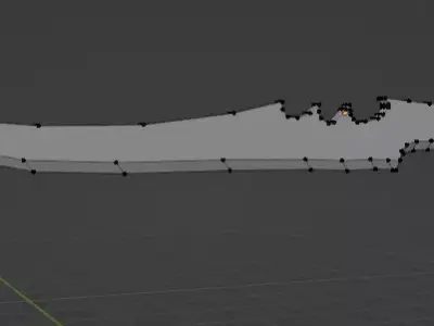 Edgy Weapon  Low-poly 3D model
