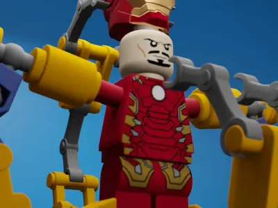 Lego Iron Man 3D model