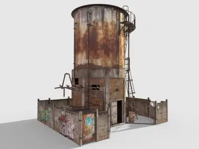 Old Water Tower 3D model