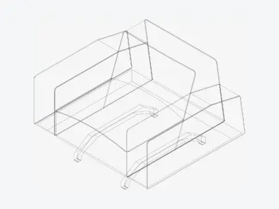 Seat - Sofa - Simplicity - Cosy - Single Low-poly 3D model