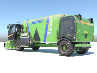 Farming Vehicle Faresin Leader 2200 Low-poly 3D model