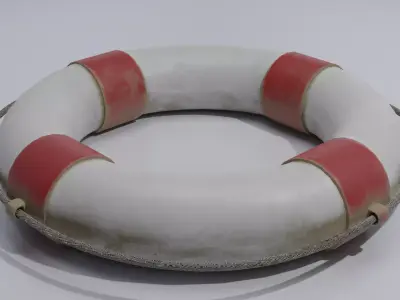 Old life preserver  3D model