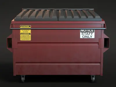 New Dumpster Low-poly 3D model