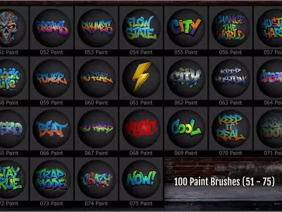 Urban Decals Maker for ZBrush Substance Painter and others Texture