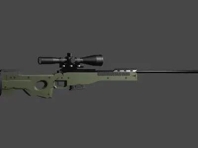 Accuracy International AWM 3d model 3D model