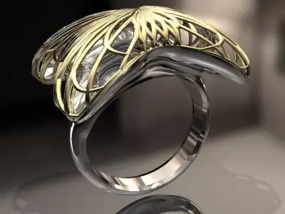 Rendering Anello Modello F  3D model purchase