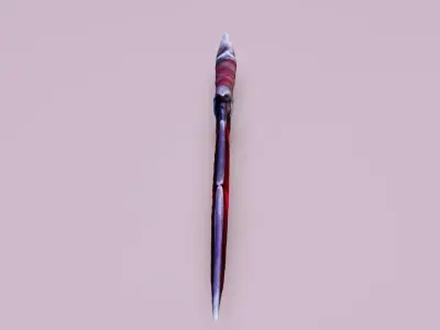Crimson Edge Dagger Low-poly 3D model