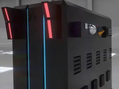 Data Server Unit -  Low-poly 3D model