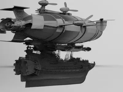 Zeppelin Airship Destroyer 3D model