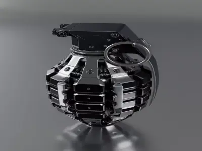 Tactical Fragmentation Grenade 3D Model  3D model