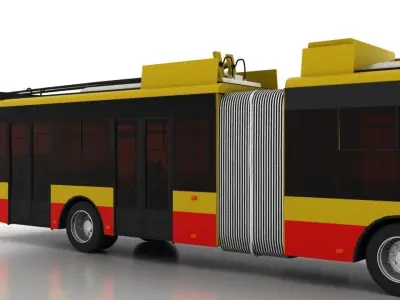 Trolleybus Bogdan T90117 3D model