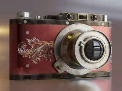 Vintage Leica Camera 3D model