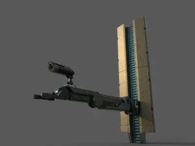 PBR old manipulator 3D model