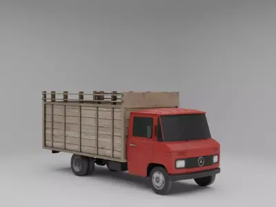 Mercedes Benz T2 Low-poly 3D model