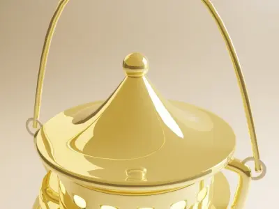 3D model Thai lamp Free 3D model