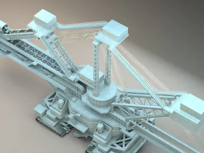 heavy duty miner 3D model