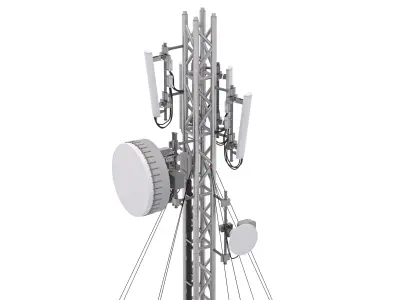Cell Tower Station 3D model