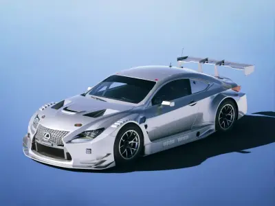 Lexus RC F GT3 2016 Low-poly 3D model