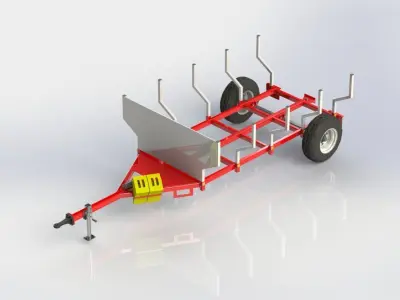 WG 6003 - STL Trailer for wood 3D model