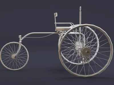 4- Tricycles- High detail 3d models Low-poly 3D model