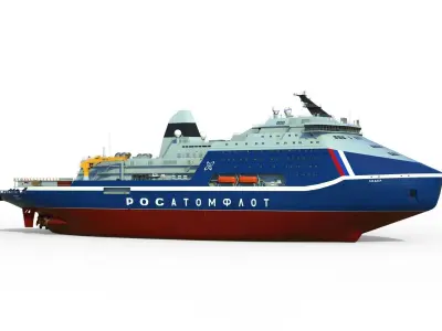 Icebreaker Lider Project 10510 3D model