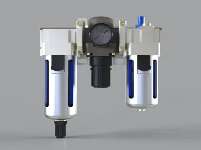 Air Filter Regulator Free 3D model