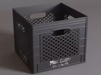 Several different styles of plastic boxes  3D model