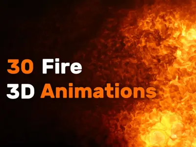 30 Fire Animation 3D Models  3D Model Pack