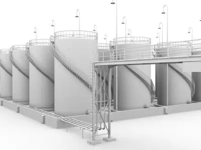 storage tanks 3D models  Free 3D model