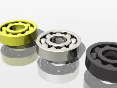 Bearing spherical roller Free 3D model