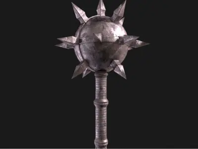 Medieval Mace Low-poly 3D model shop
