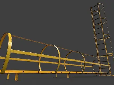 Ladder V02 - High Poly 3D model