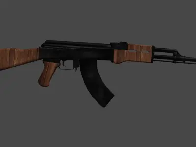 AK47 Gun 3D  3D model