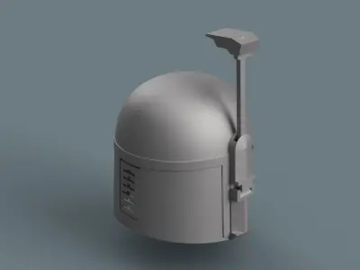 Boba Fett Helmet Mandalorian version 3D print model