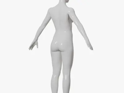  Female mannequin pose 1 PBR 