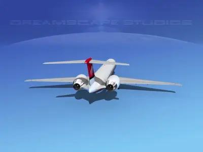 McDonnell Douglas MD83 Meridiana 3D model