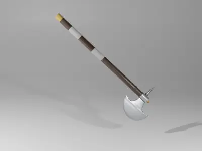 Battle Axe Free low-poly 3D model get